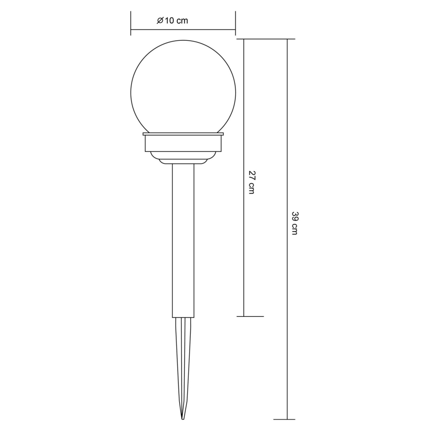 Globo 33699-12 - Lampe solaire LED/1,2V IP44 100 mAh