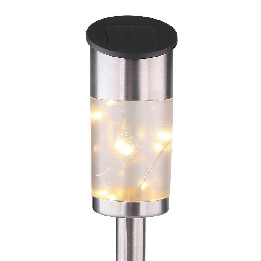 Globo - LOT 2x Lampe solaire 10xLED/0,06W/1,2V IP44