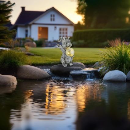 Globo - Décoration solaire LED LED/0,02W/3V IP44 dragon 300 mAh