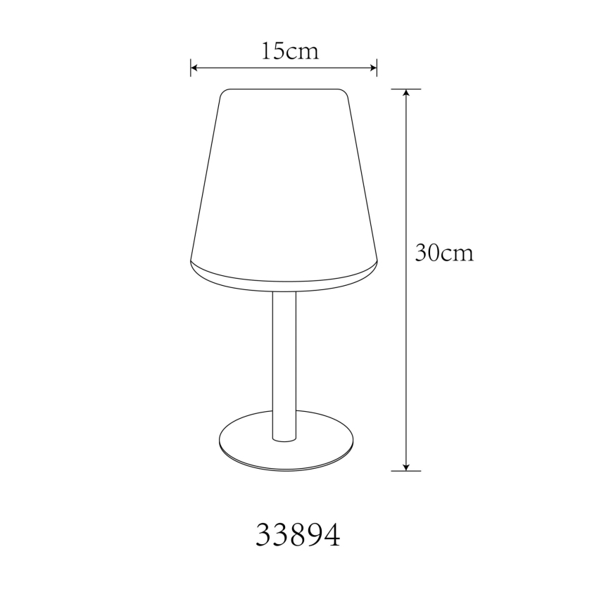 Globo 33894 - Lampe de table solaire RGB LED/0,1W/3V IP44
