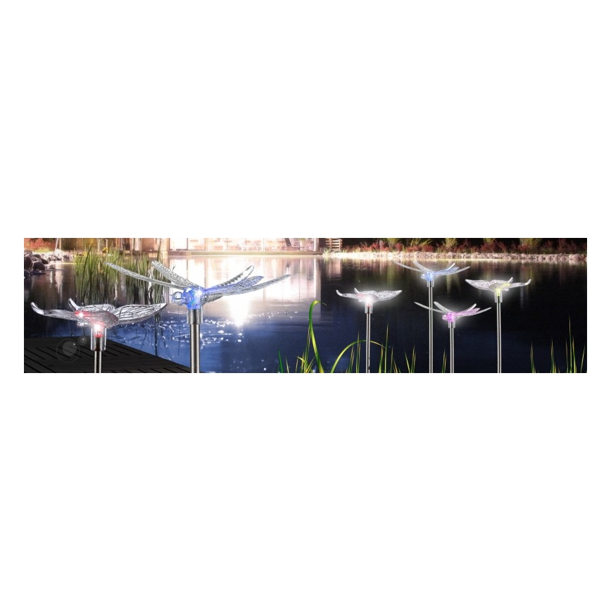 Globo - LOT 4x Lampe solaire LED LED/0,06W/3V IP44