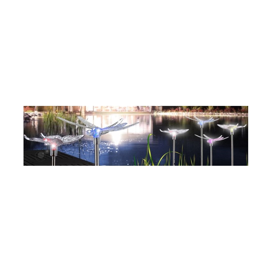 Globo - LOT 4x Lampe solaire LED LED/0,06W/3V IP44