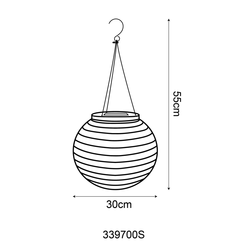 Globo - Suspension solaire LED/0,5W/3V IP44 beige