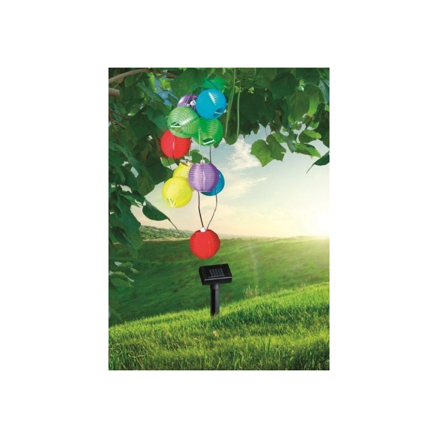 Globo 33971 - Guirlande solaire LED 10xLED/0,06W/1,2V IP44
