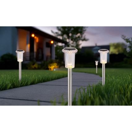 Globo - LOT 4x Éclairage solaire LED/0,06W/1,2V IP44