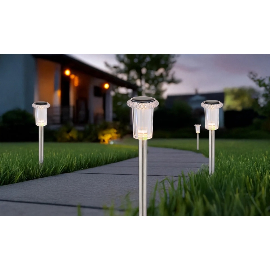 Globo - LOT 4x Éclairage solaire LED/0,06W/1,2V IP44