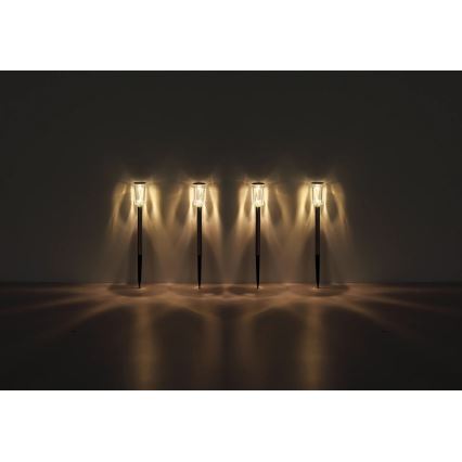 Globo - LOT 4x Éclairage solaire LED/0,06W/1,2V IP44
