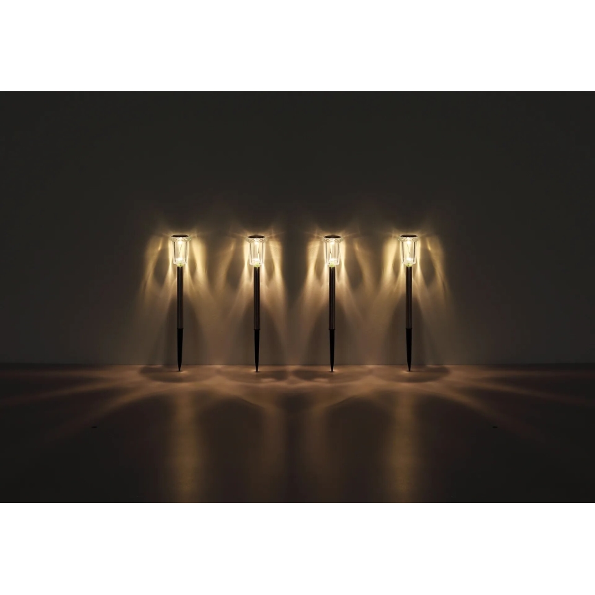 Globo - LOT 4x Éclairage solaire LED/0,06W/1,2V IP44