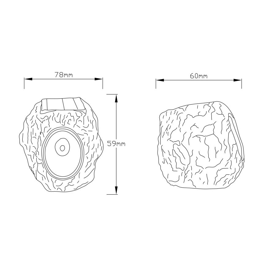 Globo - Lampe solaire LED/0,07W/3V IP44 600 mAh