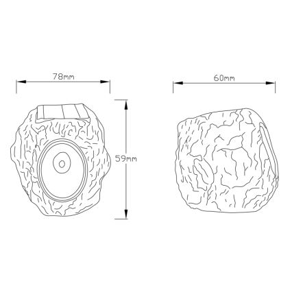 Globo - Luminaire solaire LED/0,07W/3V IP44
