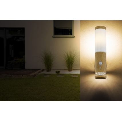Globo - Applique murale d'extérieur avec détecteur 1xE27/15W/230V IP44