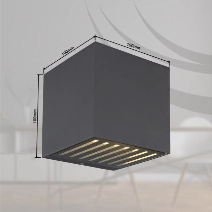 Globo - Applique murale d'extérieur LED/6W/230V IP54 anthracite