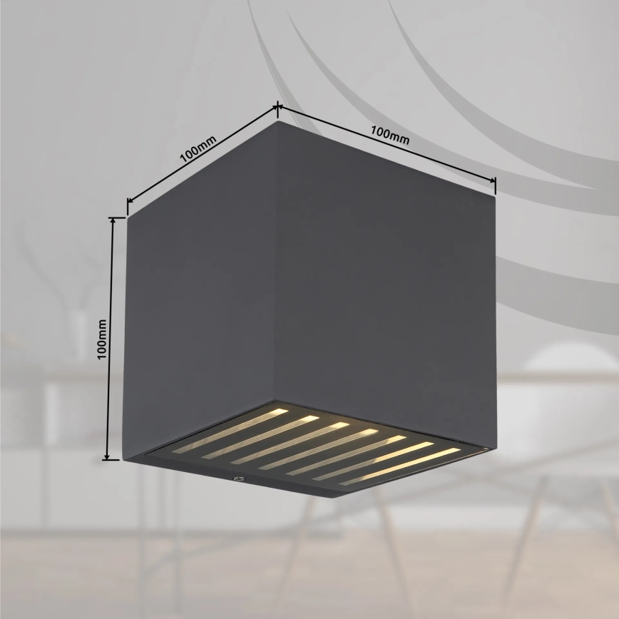 Globo - Applique murale d'extérieur LED/6W/230V IP54 anthracite