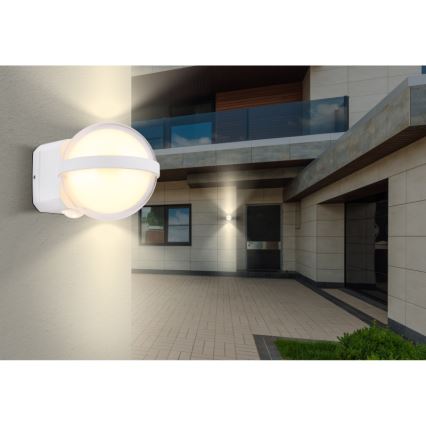 Globo - Applique murale extérieure LED/12W/230V IP54 blanc