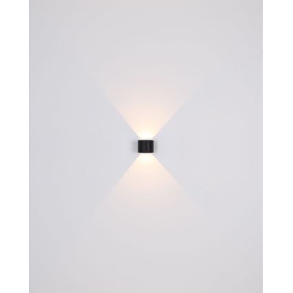 Globo - Applique murale d'extérieur LED 2x LED/3W/230V IP54 noire
