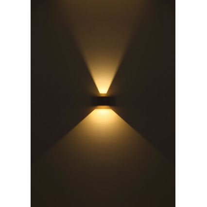 Globo - Applique murale extérieure LED avec détecteur 2xLED/3W/230V IP54