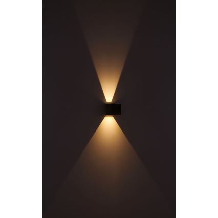 Globo - Applique murale LED extérieure 2xLED/3W/230V IP44 marron