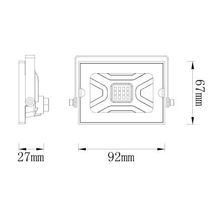 Globo - Projecteur LED/10W/230V IP65