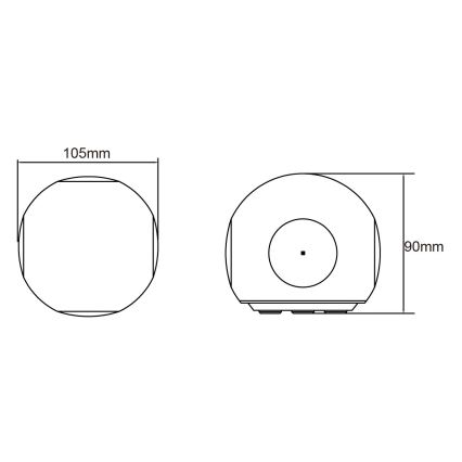 Globo - Applique murale extérieure LED/4,5W/230V IP54