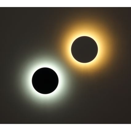 Globo - Applique murale extérieure LED/15W/230V 3000/4000/6000K d. 25,2 cm IP44 noir