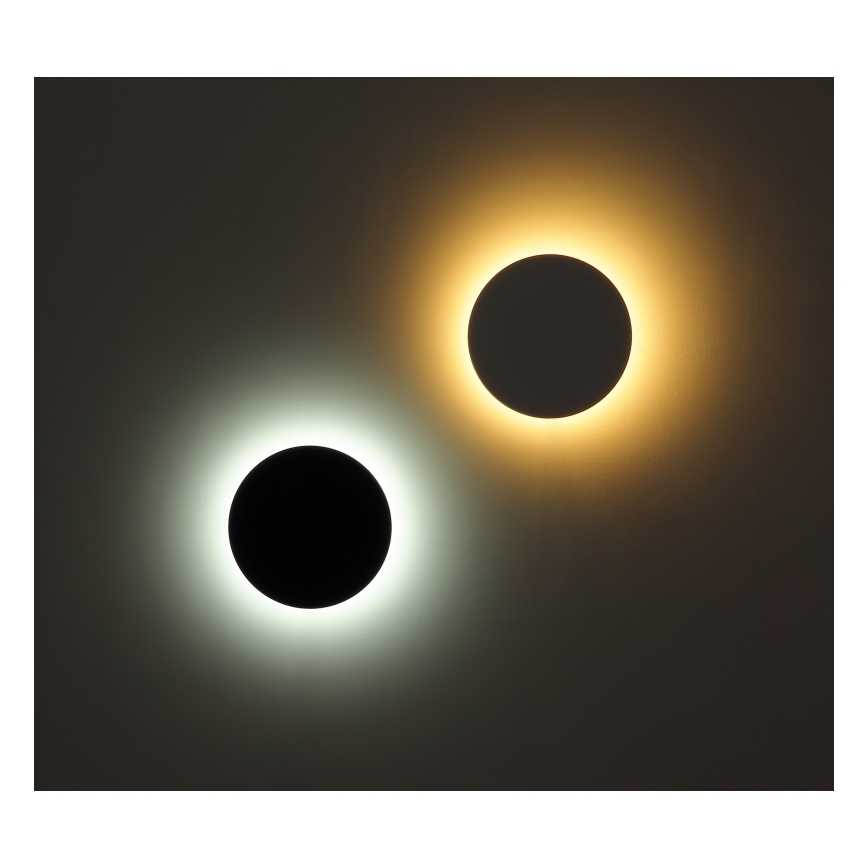 Globo - Applique murale extérieure LED/15W/230V 3000/4000/6000K d. 25,2 cm IP44 noir