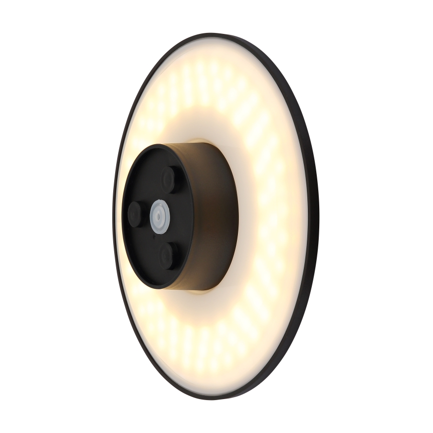 Globo - Applique murale extérieure LED/15W/230V 3000/4000/6000K d. 25,2 cm IP44 noir
