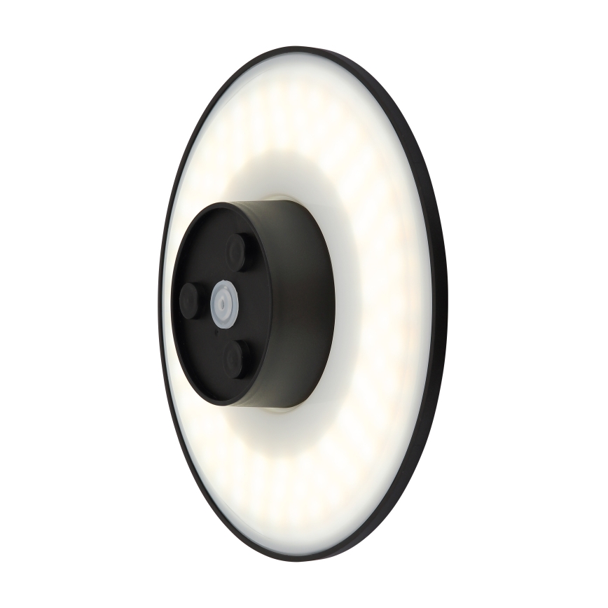 Globo - Applique murale extérieure LED/15W/230V 3000/4000/6000K d. 25,2 cm IP44 noir