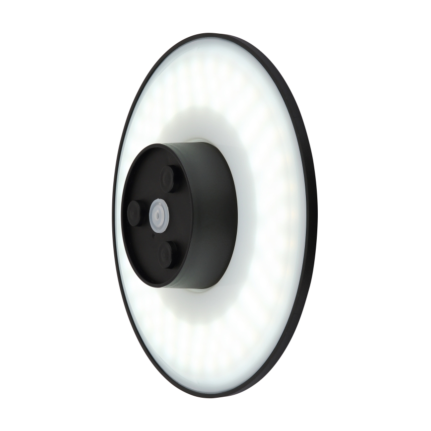 Globo - Applique murale extérieure LED/15W/230V 3000/4000/6000K d. 25,2 cm IP44 noir