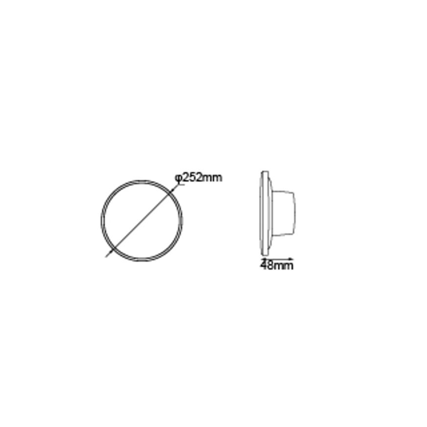 Globo - Applique murale extérieure LED/15W/230V 3000/4000/6000K d. 25,2 cm IP44 noir
