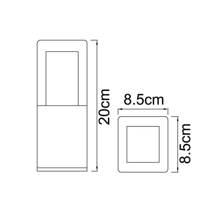 Globo - LED D'extérieur Lampe LED/12W/230V IP44