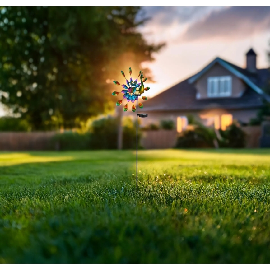 Globo - Décoration solaire LED/0,06W/3V IP44 paon