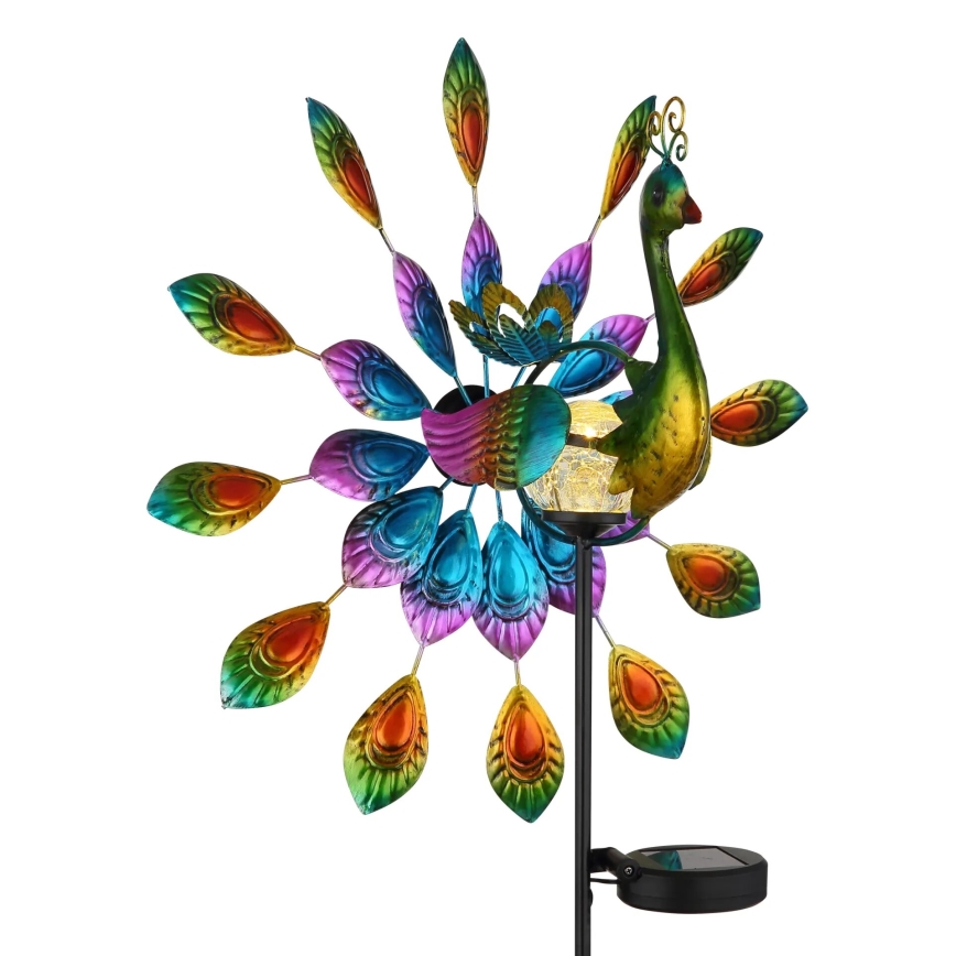 Globo - Décoration solaire LED/0,06W/3V IP44 paon