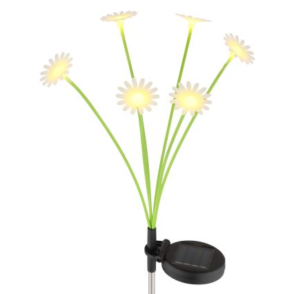 Globo - Lampe solaire LED 6xLED/3V IP44 600 mAh en forme de fleur