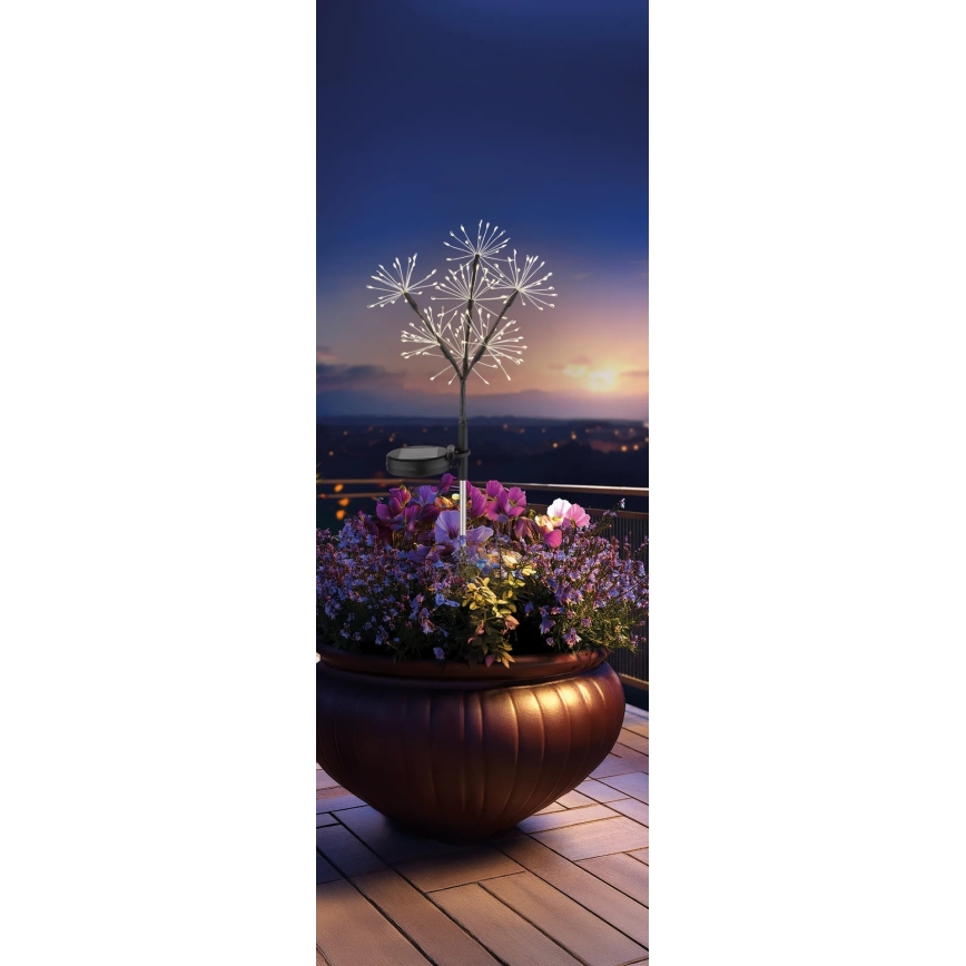 Globo - Lampe solaire à LED 3xLED/3V IP44 600 mAh, effet feu d'artifice