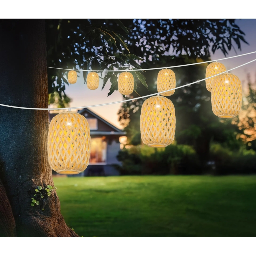 Globo - Guirlande solaire LED/0,06W/3V 650 cm IP44