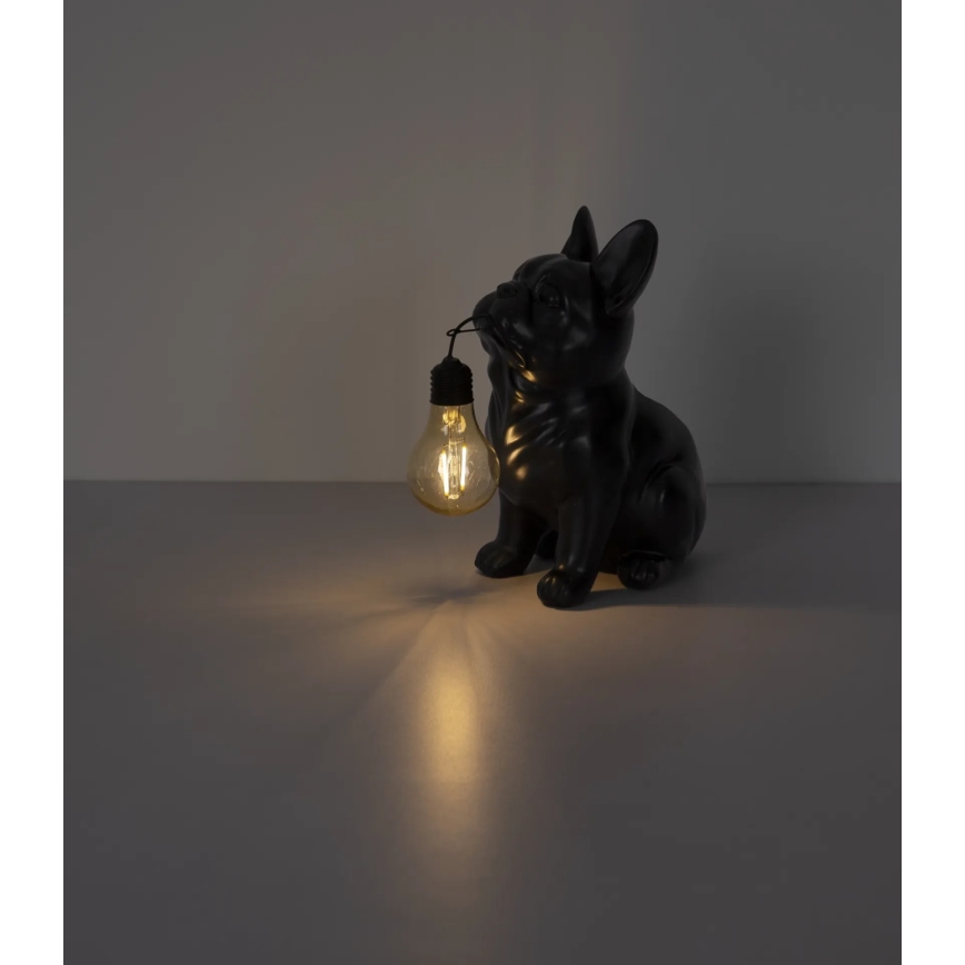 Globo - Lampe solaire LED/3V IP44 300 mAh chien noir