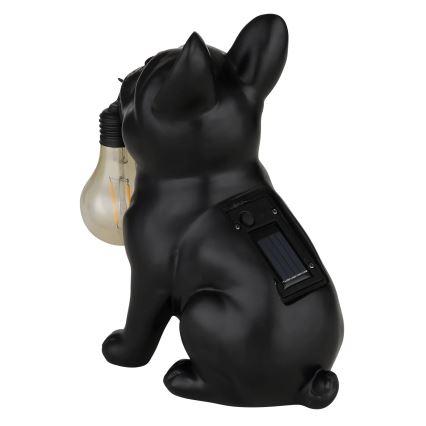Globo - Lampe solaire LED/3V IP44 300 mAh chien noir