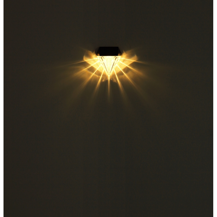 Globo - LOT x2 Applique murale solaire LED/0,5W/3V IP44