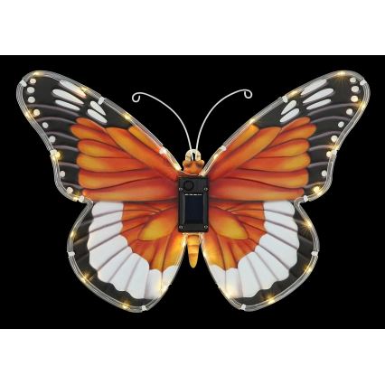 Globo - Luminaire solaire LED 3V IP44 200 mAh motif papillon