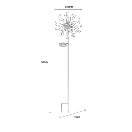 Globo - Décoration solaire LED/0,06W/3,2V IP44