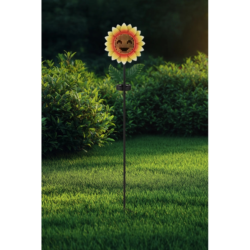 Globo - Luminaire solaire LED 200xLED/3V IP44 600 mAh en forme de fleur