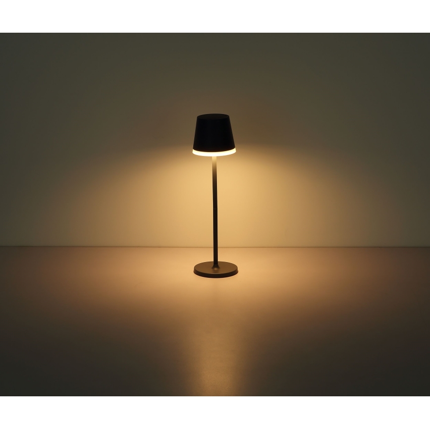 Globo - Lampe solaire LED/0,6W/3V 3000K IP44 anthracite