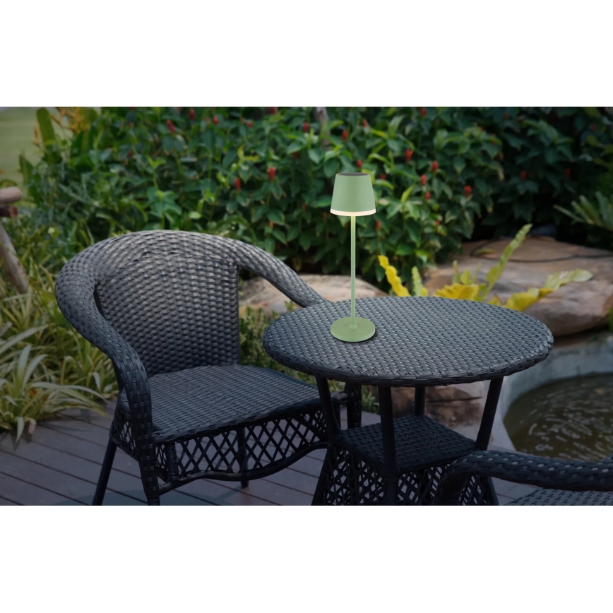 Globo - Éclairage solaire LED/0,06W/3V 3000K IP44 1200 mAh vert