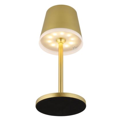 Globo - Lampe solaire LED/0,6W/3V 3000K IP44 doré