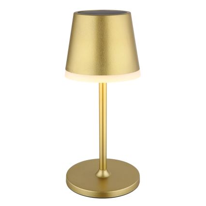Globo - Lampe solaire LED/0,6W/3V 3000K IP44 doré