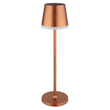 Globo - Lampe solaire LED/0,6W/3V 3000K IP44 cuivre