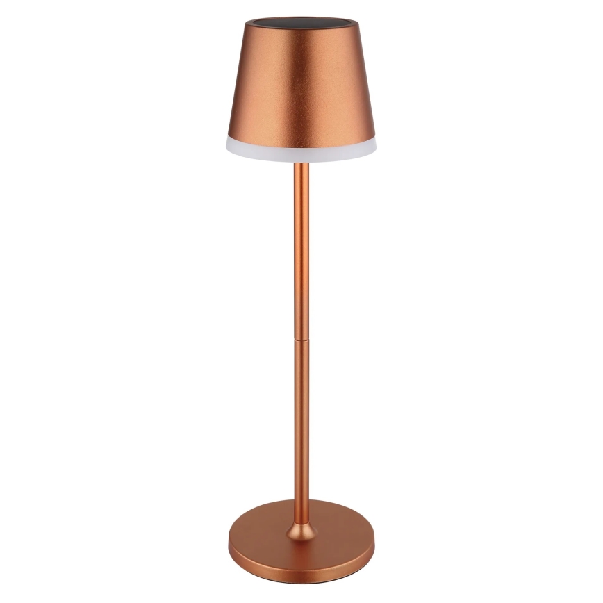 Globo - Lampe solaire LED/0,6W/3V 3000K IP44 cuivre
