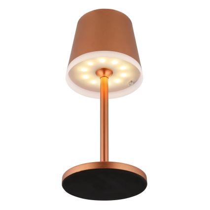 Globo - Lampe solaire LED/0,6W/3V 3000K IP44 cuivre