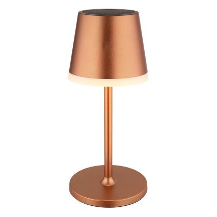 Globo - Lampe solaire LED/0,6W/3V 3000K IP44 cuivre