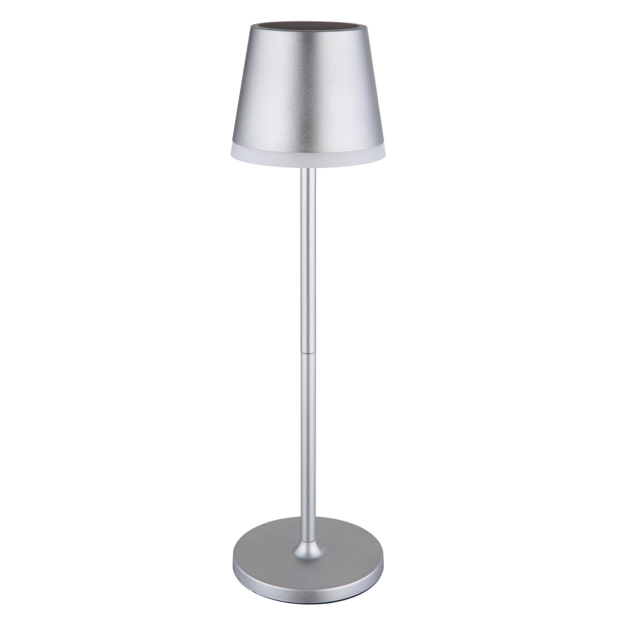 Globo - Lampe solaire LED/0,6W/3V 3000K IP44 chrome mat